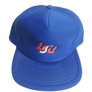 Boise State University BSU Broncos Mens Blue Vintage Snapback Trucker Hat USA‎